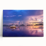 Black and white stretched canvas of a serene Philippine landscape, ideal for kitchen wall art or bedroom ambiance.