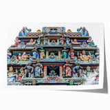 Rolled print of Singapore skyline with soft pastel shades, ideal for art wall dining room.