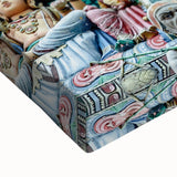 Black and white landscape art painting of Singapore on stretched canvas, ideal for bedroom wall decor.