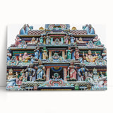 Black and white stretched canvas of Singapore skyline, ideal for kitchen wall art or bedroom ambiance.