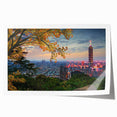 Rolled print of a serene Taiwanese landscape featuring soft pastel hues, ideal for art wall dining room decor.