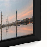 Extra large framed canvas featuring a textured, colorful abstract design in black, ideal for living room decor.