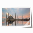 Rolled canvas print of a Turkish landscape with vibrant floral designs, ideal for art wall dining room.