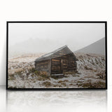 Large abstract wall art depicting Adelaide scenery in muted earth tones, framed in black acrylic.