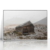 Acrylic print of Adelaide scenery in mid-century modernist style with muted earth tones, ideal for modern art wall decor.