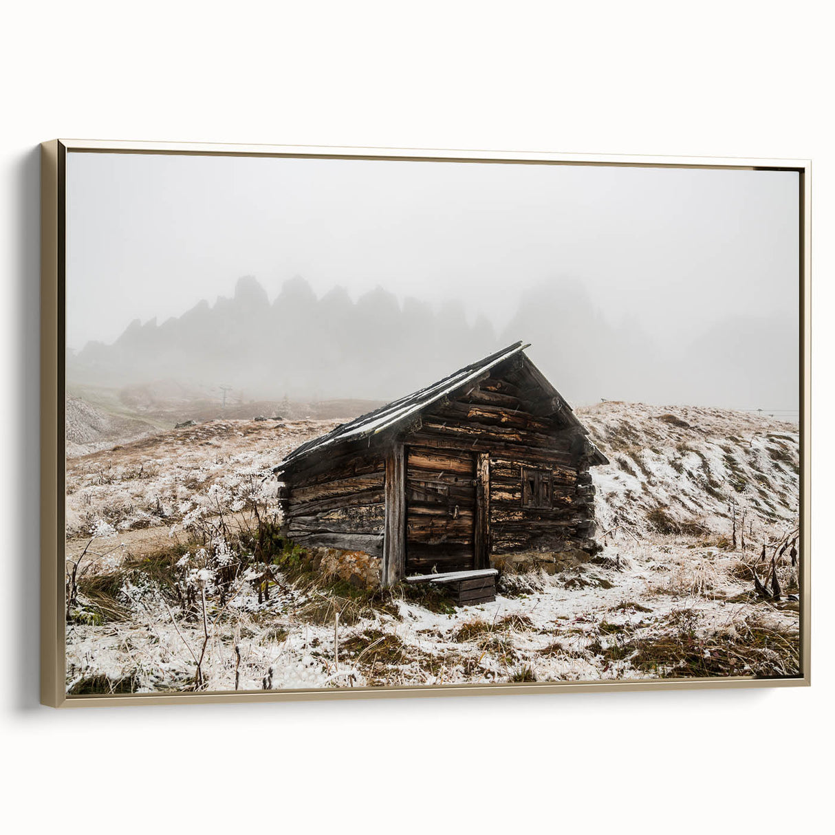 Framed canvas depicting a colorful Adelaide landscape in vintage poster style.