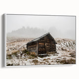 Framed canvas of a vintage-style Adelaide landscape in muted black and gray tones, ideal for bedroom wall decor.