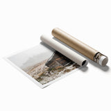 Extra large rolled print of Adelaide scenery with vibrant floral elements in soft pastel shades.