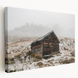 Side view of a stretched canvas depicting the Adelaide skyline in muted watercolor tones, suitable for kitchen wall art.