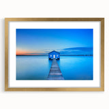 Textured abstract art print of Perth scenery in muted earth tones on a framed canvas, ideal for bedroom decor.