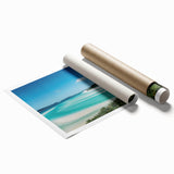 Extra large rolled print of Queensland scenery with vibrant floral elements, ideal for classy bathroom wall art.