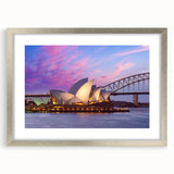 Extra large abstract art print of a textured Australian scenery in muted earth tones, framed in silver.