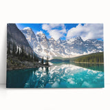 Black and white photo of Alberta scenery on large stretched canvas, ideal for kitchen wall art or bedroom ambiance.