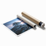 Extra large rolled print of British Columbia scenery with vibrant green tones, ideal for classy bathroom wall art.