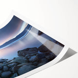 Extra large wall art featuring line art flowers in muted green tones on a rolled print, suitable for large living room decor.