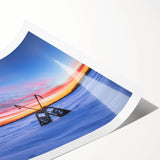 Extra large wall art featuring line art flowers in black on white, rolled print, ideal for large living room wall decor.