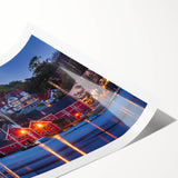 Extra large wall art featuring line art flowers in soft pastel colors on a rolled print, ideal for large living room decor.