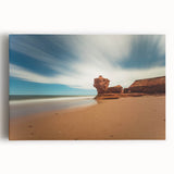 Black and white landscape of Prince Edward Island on large stretched canvas, suitable for kitchen art.