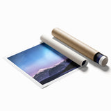 Extra large rolled print of Yukon scenery with muted earth tones, ideal for classy bathroom wall art.