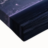 Black and white landscape art painting of Yukon scenery on stretched canvas, suitable for bedroom wall art.