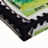 Black and white landscape art painting of a serene Caribbean scene on stretched canvas, ideal for bedroom wall art.