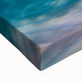 Black and white landscape art painting of Caribbean scenery on stretched canvas, suitable for bedroom wall art.