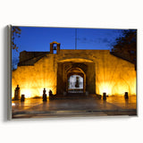 Framed canvas depicting a vintage Caribbean landscape in muted earth tones, ideal for bedroom wall art.