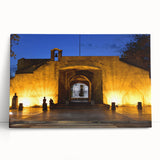 Black and white stretched canvas of a serene Caribbean beach, ideal for kitchen wall art or bedroom ambiance.