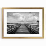 Abstract art print depicting a vibrant Caribbean scene in gold frame, suitable for bedroom or dining room decor.