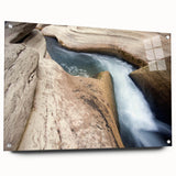 Acrylic print of Caribbean Saint Lucia scenery in vibrant ocean blues and greens, ideal for dining room decor.