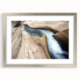 Extra large abstract art print of Caribbean Saint Lucia in textured style with silver frame, suited for living room decor.