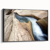 Black and white framed canvas depicting a vintage-style Saint Lucia landscape, ideal for bedroom wall art.