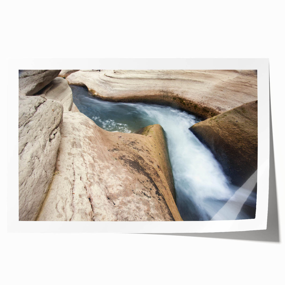 Extra large rolled print of Saint Lucia scenery with lush greenery and ocean view, ideal for art wall dining room.