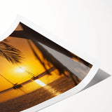 Extra large wall art featuring line art flowers in soft pastel shades on a rolled print.