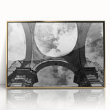 Large art print of a Central American scenery in Guatemala, on a framed acrylic with gold accents.