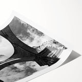 Extra large wall art featuring line art flowers in muted earth tones on rolled canvas.