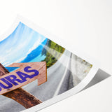 Extra large rolled print featuring line art flowers in pastel shades, ideal for large living room wall art.