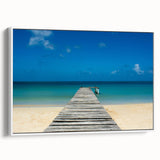 Vintage poster art of a scenic Central American landscape on a framed canvas, featuring vibrant colors.