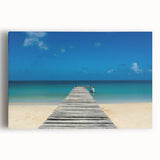 Black and white photograph of a Nicaraguan landscape on stretched canvas, ideal for kitchen wall art.