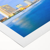 Art deco poster of Panama scenery in muted earth tones on rolled canvas, suitable for dining room or bathroom wall art.