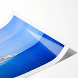 Extra large rolled print featuring line art flowers in muted tones, ideal for large living room wall decor.