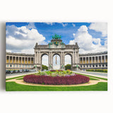 Black and white stretched canvas of a European cityscape, ideal for kitchen wall art or bedroom ambiance.