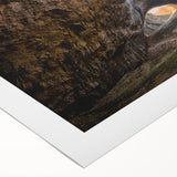 Art deco poster of a European Bulgarian landscape in soft, muted tones on rolled canvas, suitable for dining room decor.