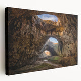 Large canvas print depicting a scenic Bulgarian landscape in soft pastel shades, suitable for kitchen wall art.