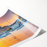 Extra large wall art featuring line art flowers in muted green and white, rolled print, ideal for large living room decor.