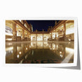 Extra large rolled print depicting a serene Bath, England scenery in soft pastel shades, ideal for art wall dining room.