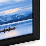 Extra large framed canvas featuring a textured depiction of Cumbria, England in black with colorful art accents.