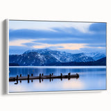 Vintage poster art depicting Cumbria, England, with a colorful palette on extra large framed canvas.