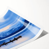 Extra large wall art featuring line art flowers in muted earth tones on a rolled print.