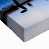 Large art of a black and white landscape painting of Cumbria, England on stretched canvas, ideal for bedroom wall decor.